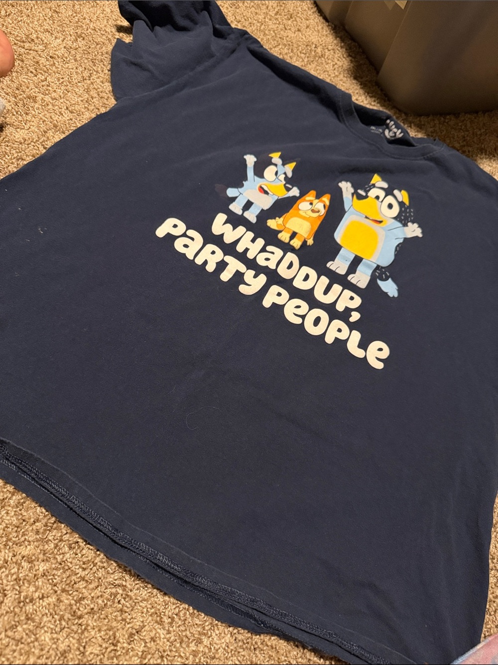 Fun Bluey navy blue tee (2XL)